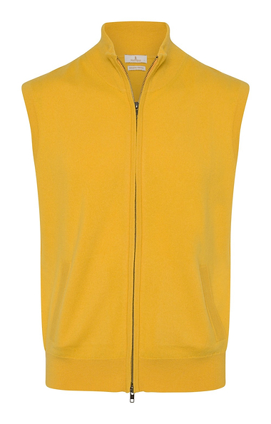 Men's House of Bruar Merino Zip Waistcoat