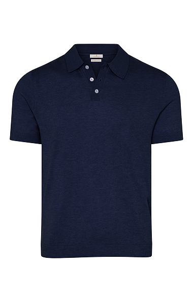 Men's House of Bruar Merino Short Sleeve Polo