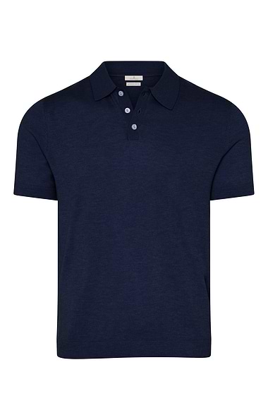 Men's House of Bruar Merino Short Sleeve Polo