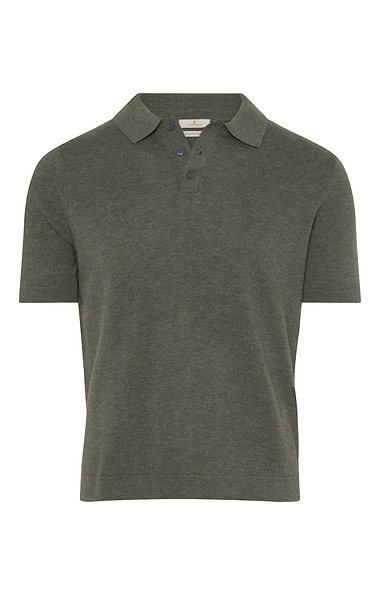 Men's House of Bruar Merino Short Sleeve Polo