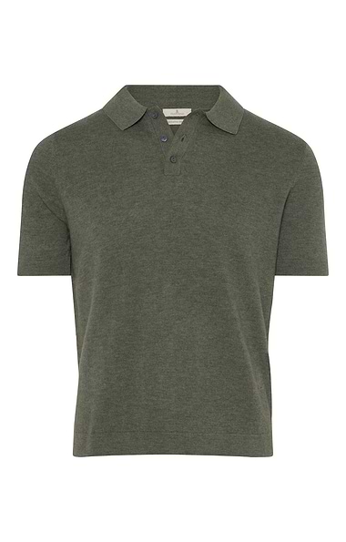 Men's House of Bruar Merino Short Sleeve Polo