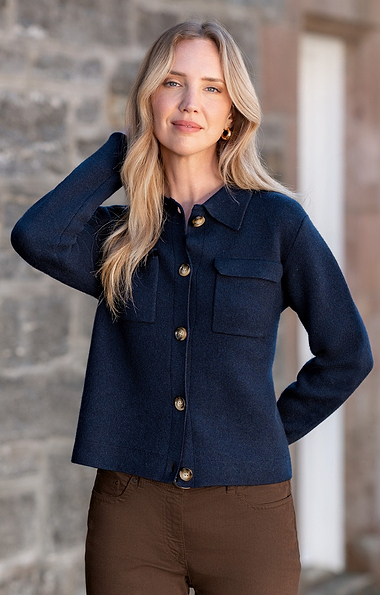 Ladies Heavy Merino Pocket Jacket