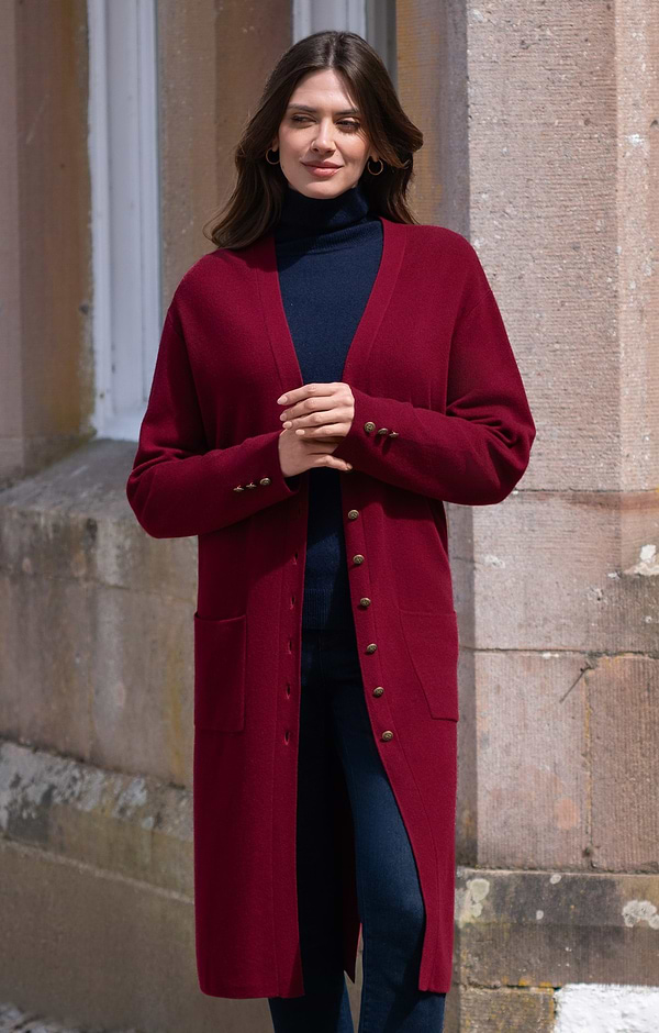 Ladies Merino Coatigan