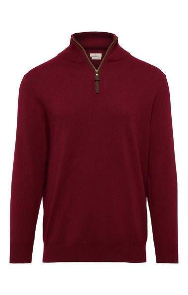 Men's Merino Alcantara Trim T-zip