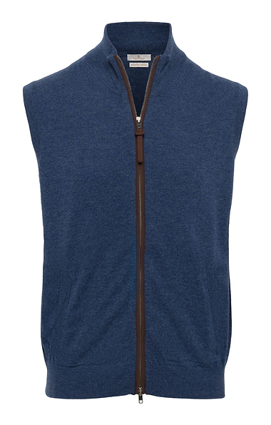 Men's Merino Alcantara Trim Gilet