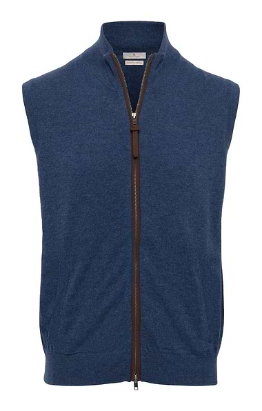Men's Merino Alcantara Trim Gilet