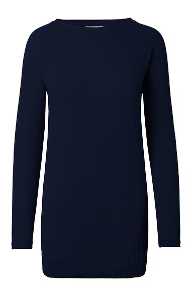 Ladies House of Bruar Cashmere Crew Neck Tunic