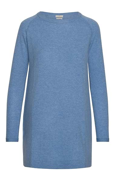 Ladies House of Bruar Cashmere Crew Neck Tunic