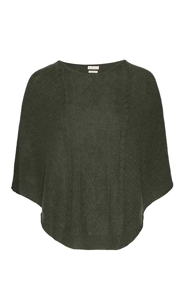 Ladies House of Bruar Cashmere Cable Poncho