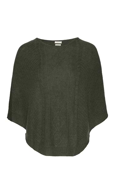 Ladies House of Bruar Cashmere Cable Poncho