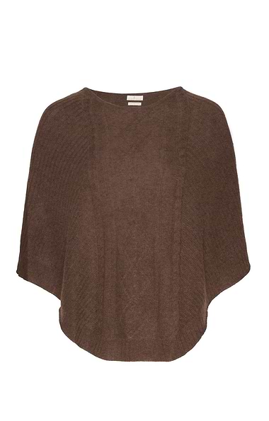 Ladies House of Bruar Cashmere Cable Poncho