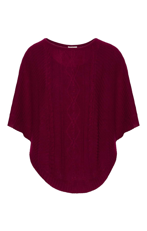 Ladies House of Bruar Cashmere Cable Poncho