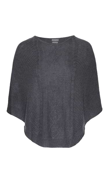 Ladies House of Bruar Cashmere Cable Poncho