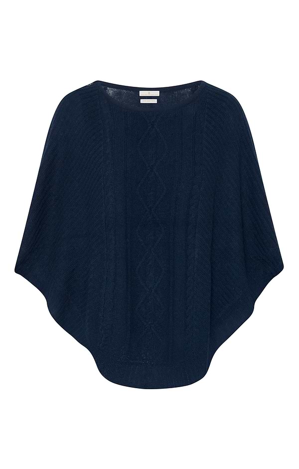 Ladies House of Bruar Cashmere Cable Poncho