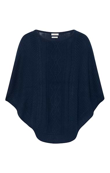 Ladies House of Bruar Cashmere Cable Poncho