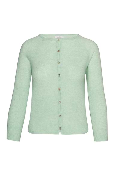 Ladies Munrospun Cropped Cashmere Cardigan