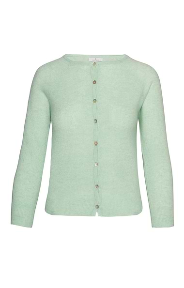 Ladies Munrospun Cropped Cashmere Cardigan