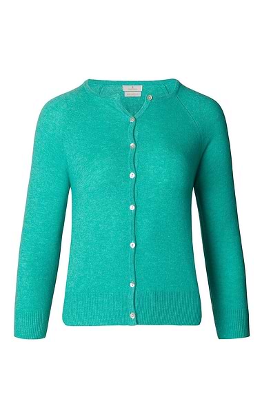 Ladies Munrospun Cropped Cashmere Cardigan
