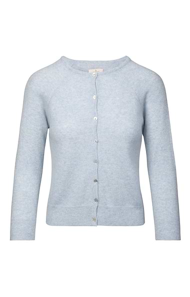 Ladies Munrospun Cropped Cashmere Cardigan