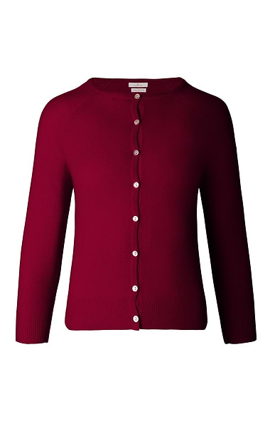 Ladies Munrospun Cropped Cashmere Cardigan
