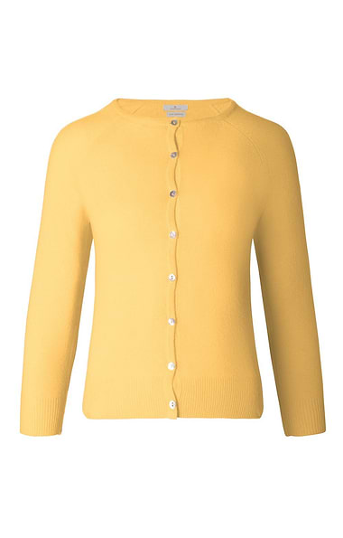 Ladies Munrospun Cropped Cashmere Cardigan