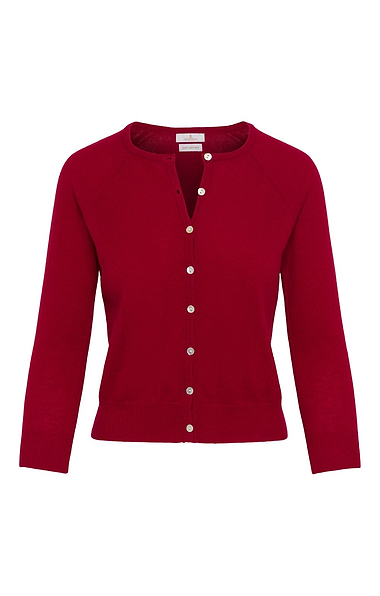 Ladies Munrospun Cropped Cashmere Cardigan