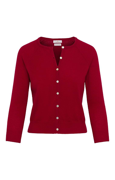 Ladies Munrospun Cropped Cashmere Cardigan