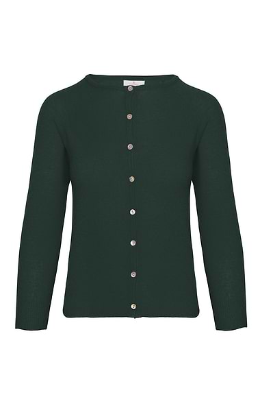 Ladies Munrospun Cropped Cashmere Cardigan