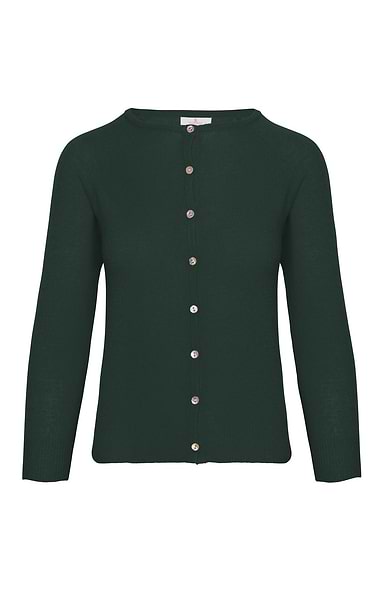 Ladies Munrospun Cropped Cashmere Cardigan