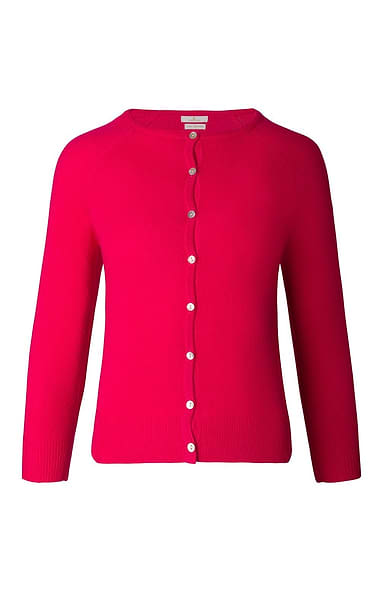 Ladies Munrospun Cropped Cashmere Cardigan