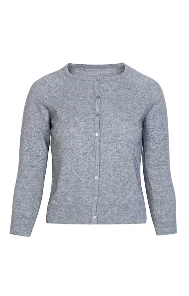 Ladies Munrospun Cropped Cashmere Cardigan