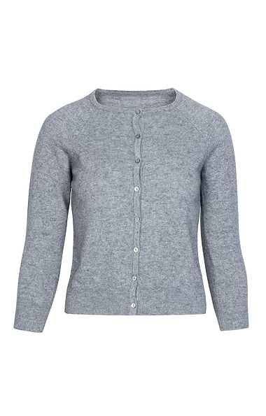 Ladies Munrospun Cropped Cashmere Cardigan