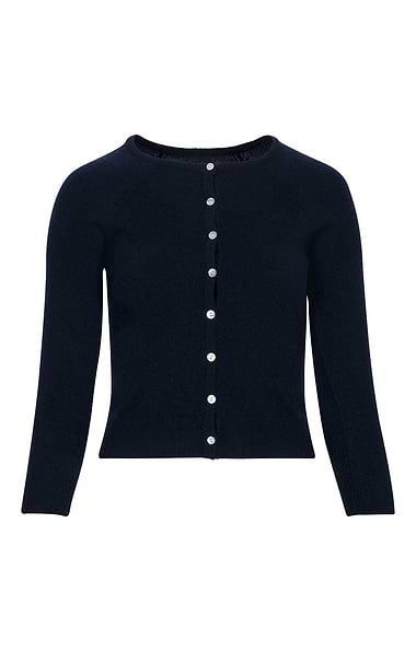 Ladies Munrospun Cropped Cashmere Cardigan