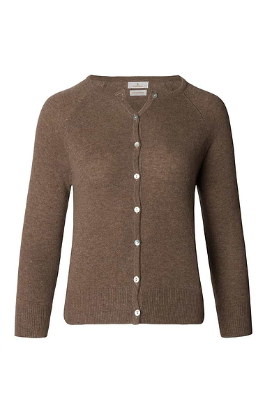 Ladies Munrospun Cropped Cashmere Cardigan