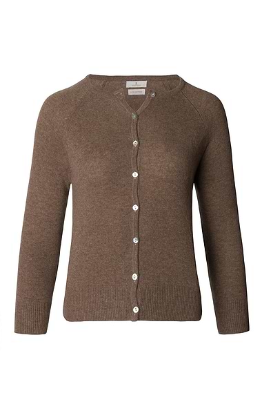 Ladies Munrospun Cropped Cashmere Cardigan