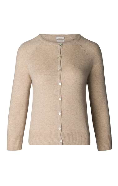 Ladies Munrospun Cropped Cashmere Cardigan