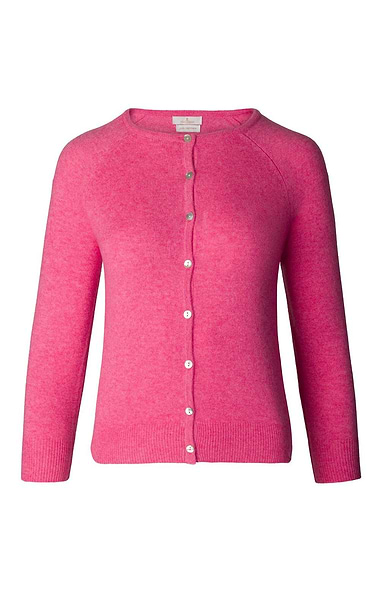 Ladies Munrospun Cropped Cashmere Cardigan
