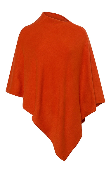 Ladies Plain Wool Poncho