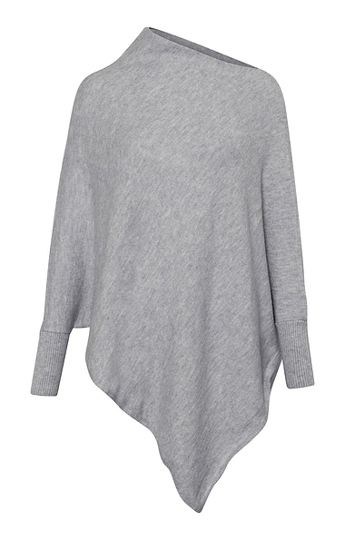 Ladies Cuffed Wool Poncho
