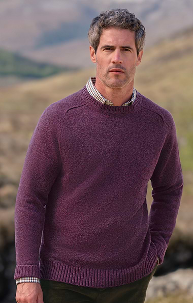 Men's Shetland Crew Neck Jumper