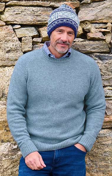 Men's Shetland Crew Neck Jumper