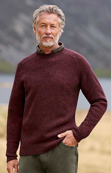 Men's Shetland Crew Neck Jumper