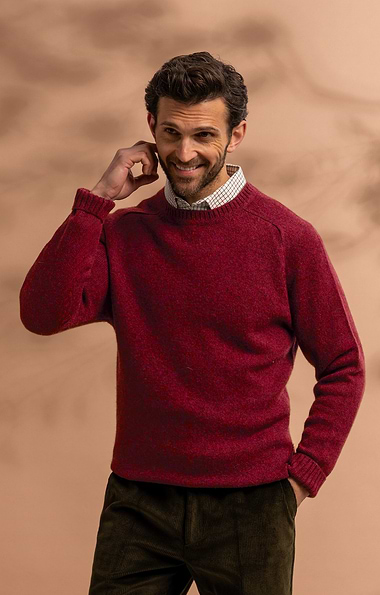 Men's Shetland Crew Neck Jumper