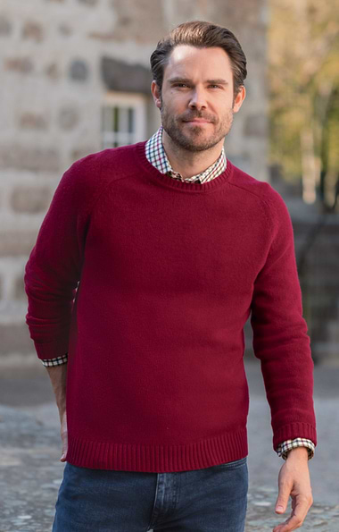 Men's Shetland Crew Neck Jumper