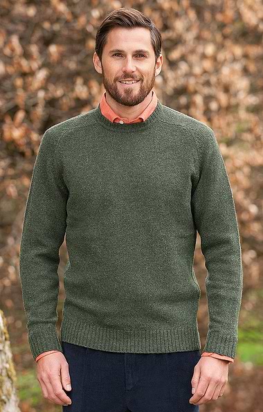 Men's Shetland Crew Neck Jumper