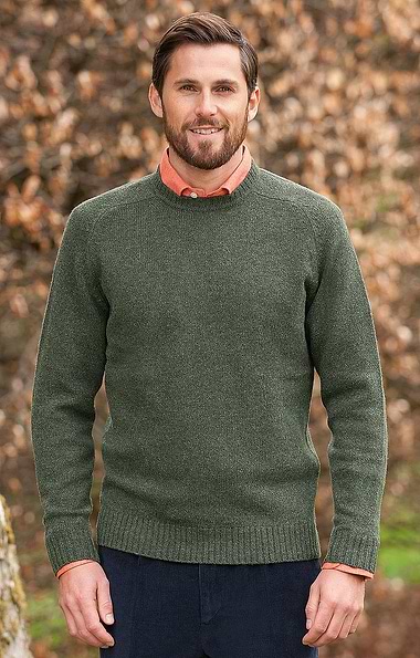 Men's Shetland Crew Neck Jumper