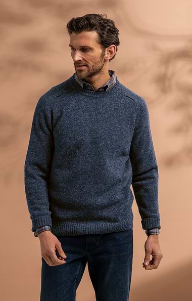 Men's Shetland Crew Neck Jumper