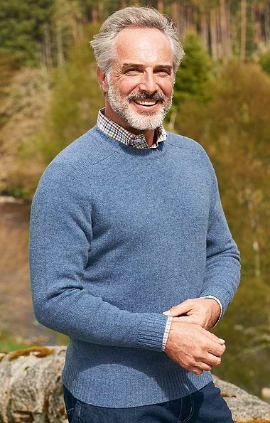 Men's Shetland Crew Neck Jumper