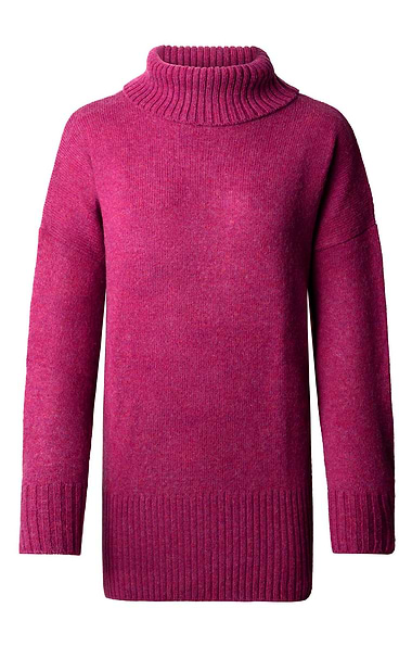 Ladies Shetland Relaxed Roll Neck