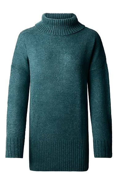 Ladies Shetland Relaxed Roll Neck
